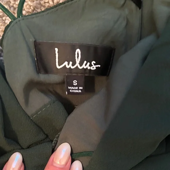 Lulu's Forest Green Jumpsuit - Picture 2 of 3
